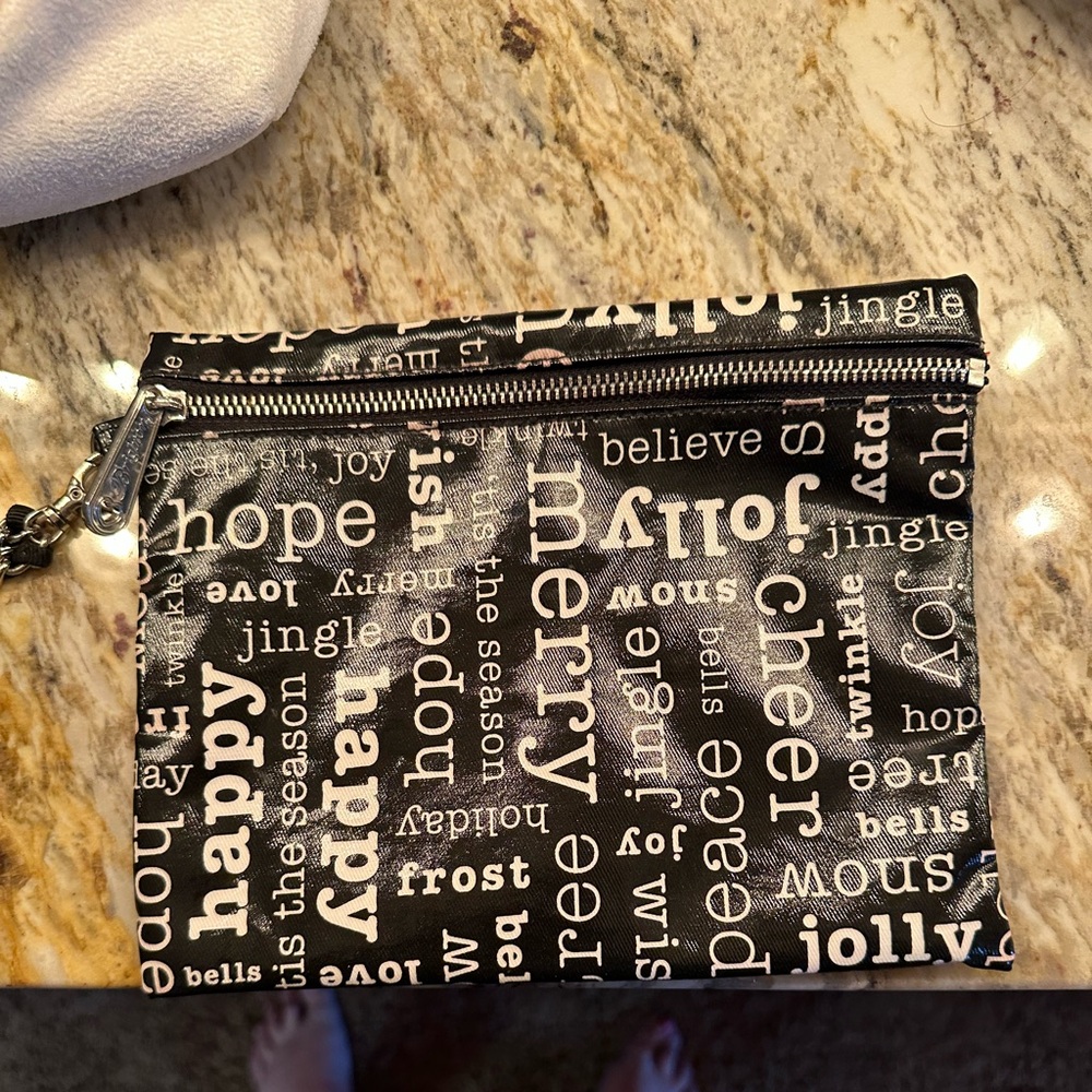 Brighton Christmas Wristlet and makeup bag set